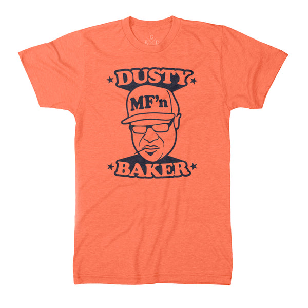 RGC-Dusty-MF-Baker-HEATHER-ORANGE-Houston-Baseball-Tee-Shirt