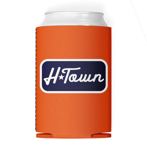 H-Town Badge | Orange Koozie