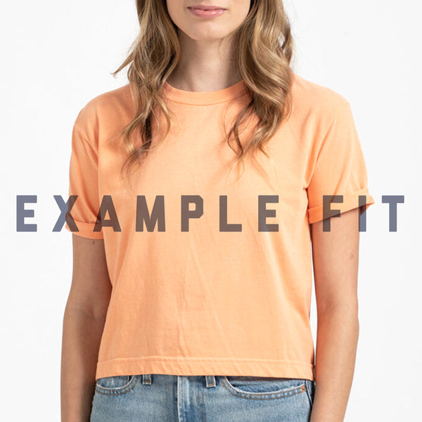 WOMEN'S - Crush Script | Vintage Orange Retro Crop